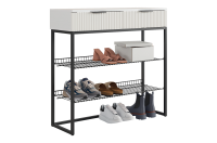 Обувница Классная 1 Черный белое дерево с наполнением